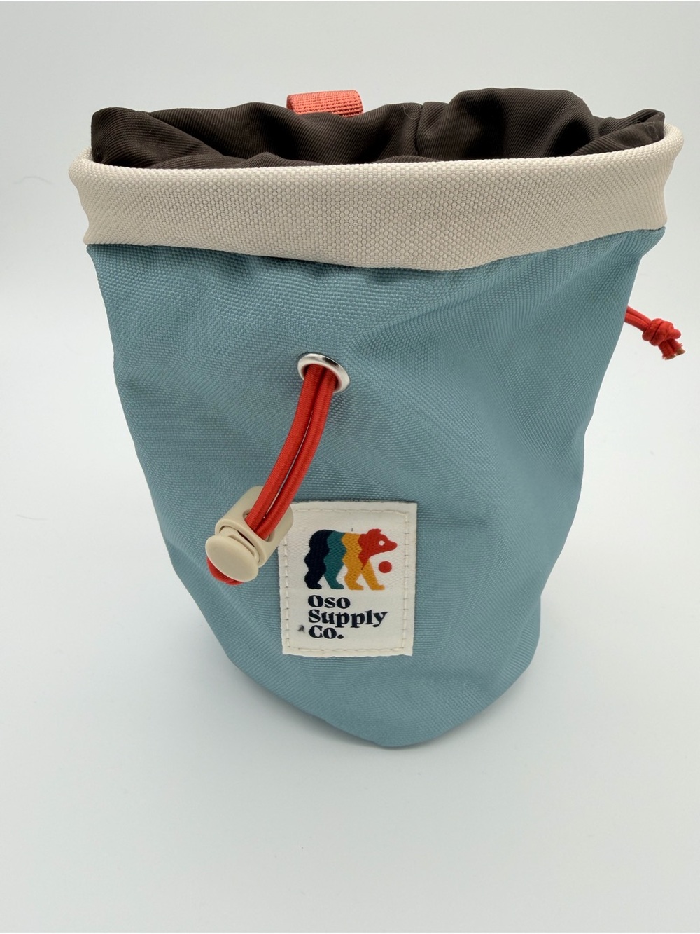 Oso Supply Co. Climbing Chalk Bag – Mineral Blue/Red – New